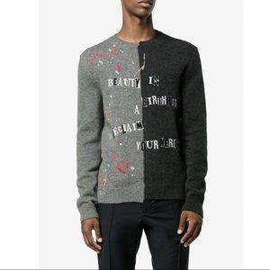 Valentino Grey Crewneck Sweater for Men